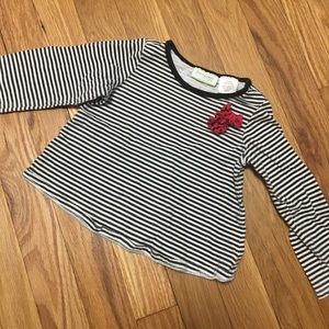 First Impressions Striped Bow tie Top 18 Months